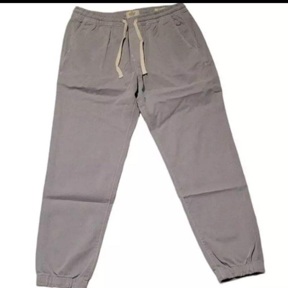 Marine Layer Saturday Slim Fit Jogger Pants Light Gray New with tags